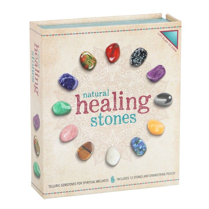 Set of 12 Natural Crystal Healing Gemstones From Witch, Please!