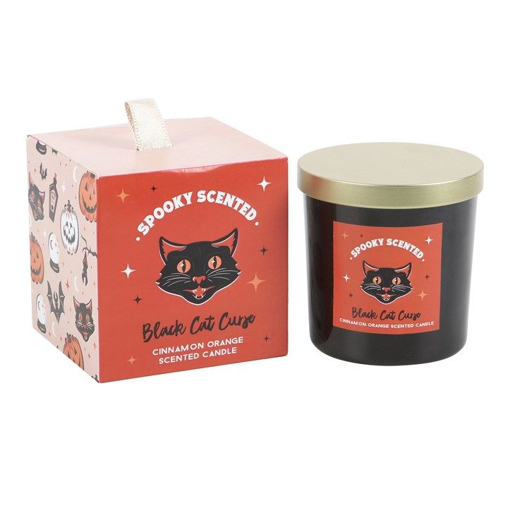 Black Cat Curse Cinnamon Orange Candle From Witch, Please!