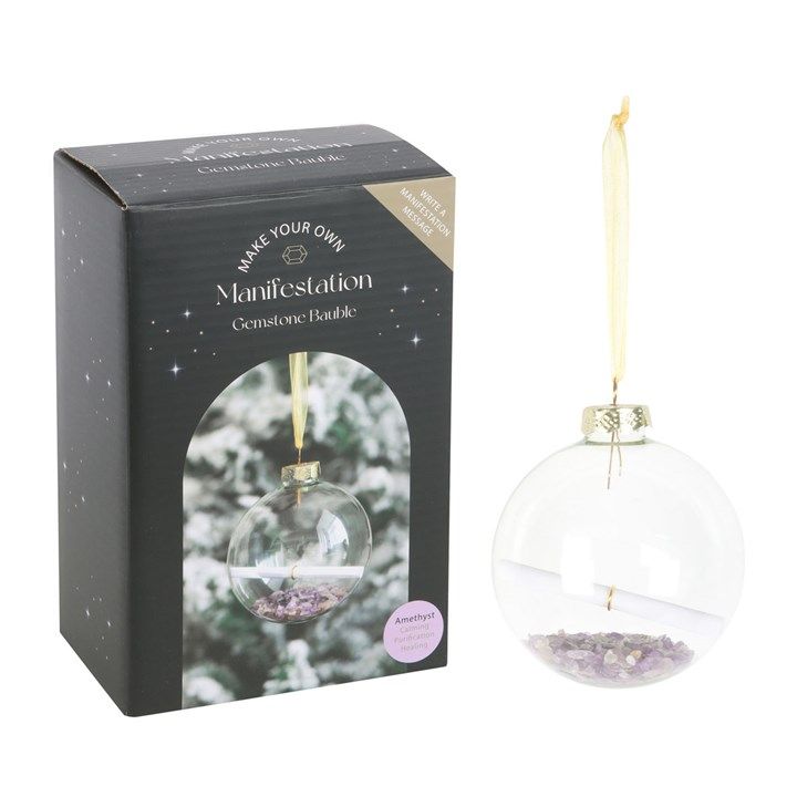 Amethyst Manifestation Christmas Bauble Kit From Witch, Please!