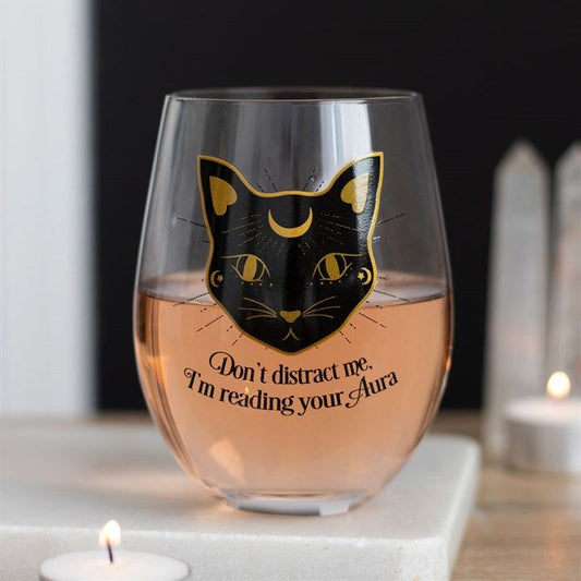 Reading Your Aura Stemless Wine Glass From Witch, Please!