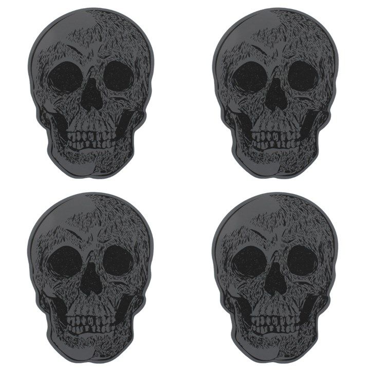 Set Of 4 Skull Coasters From Witch, Please!