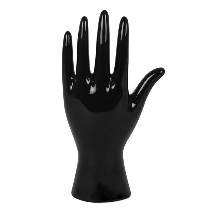 Black Ceramic Palmistry Hand Ornament From Witch, Please!