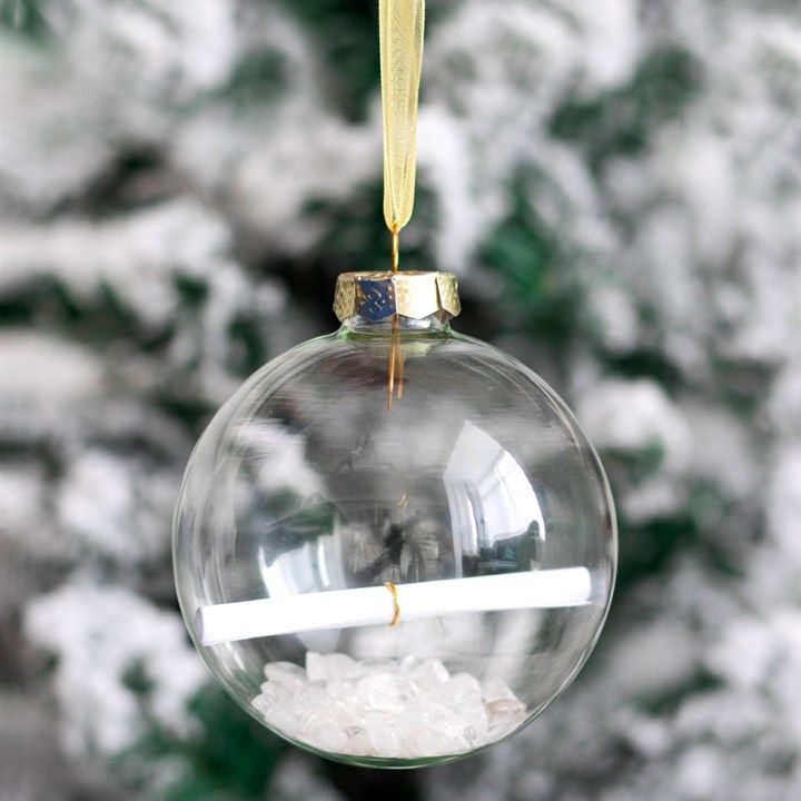 Clear Quartz Manifestation Christmas Bauble Kit From Witch, Please!