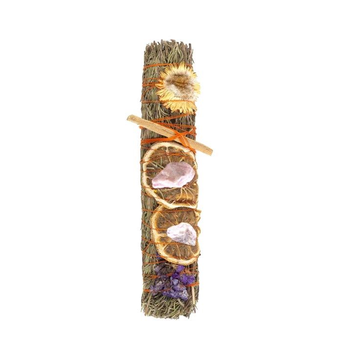 9in Ritual Wand Smudge Stick with Rosemary, Lavender, and Orange From Witch, Please!