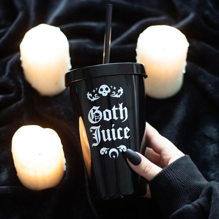 Goth Juice Plastic Tumbler with Straw From Witch, Please!