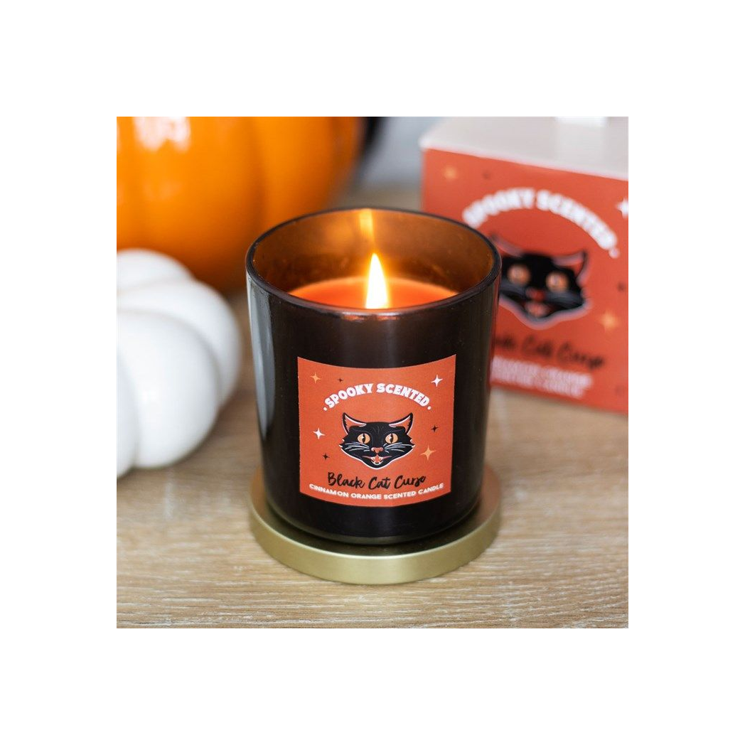 Black Cat Curse Cinnamon Orange Candle From Witch, Please!