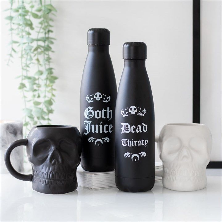 Matte Black Skull Mug From Witch, Please!