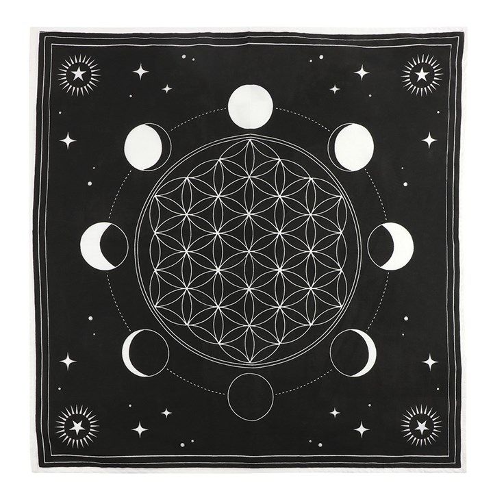 Moon Phase Crystal Grid Altar Cloth From Witch, Please!