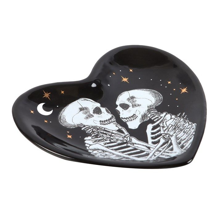 Skeleton Couple Heart Trinket Dish From Witch, Please!