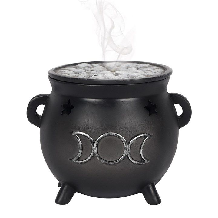 Triple Moon Cauldron Incense Cone Holder From Witch, Please!