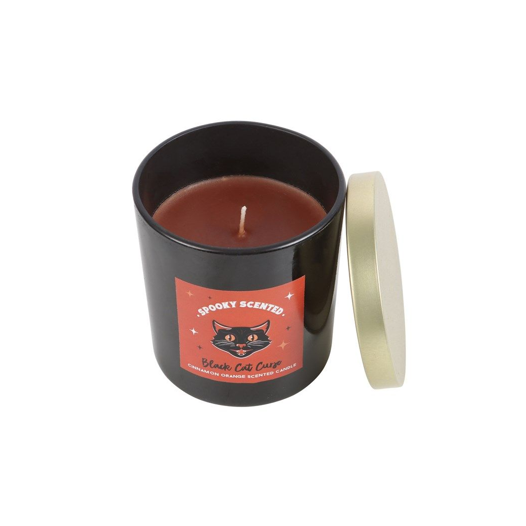 Black Cat Curse Cinnamon Orange Candle From Witch, Please!