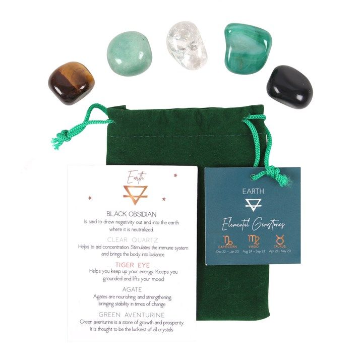 Earth Element Tumble Gemstone Set From Witch, Please!