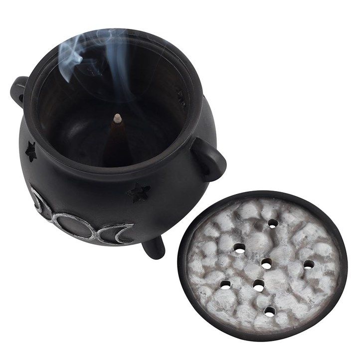 Triple Moon Cauldron Incense Cone Holder From Witch, Please!