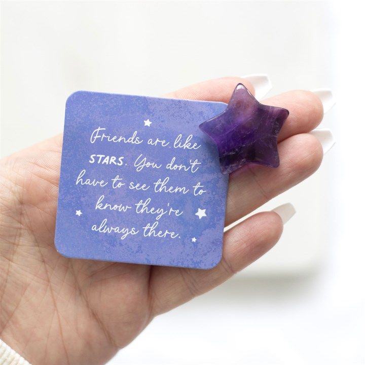 Friends Are Like Stars Lucky Amethyst Crystal Star in a Bag From Witch, Please!