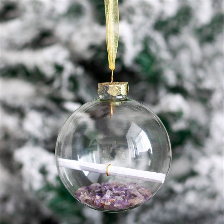 Amethyst Manifestation Christmas Bauble Kit From Witch, Please!