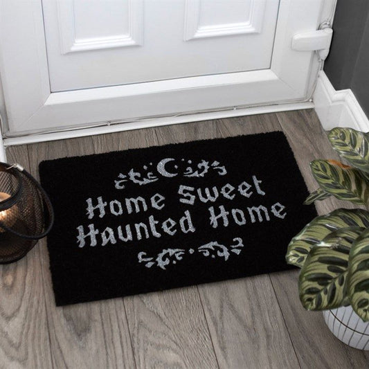 Black Home Sweet Haunted Home Doormat From Witch, Please!