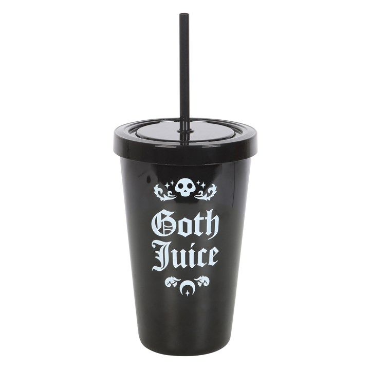 Goth Juice Plastic Tumbler with Straw From Witch, Please!