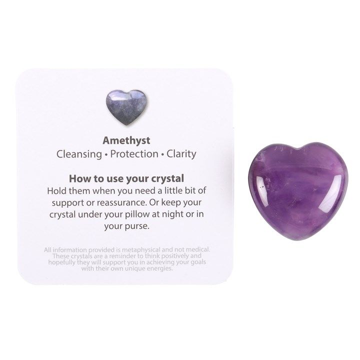 You Are Special to Me Amethyst Crystal Heart in a Bag From Witch, Please!