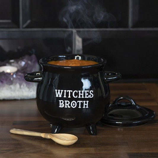 Witches Broth Cauldron Soup Bowl with Broom Spoon From Witch, Please!