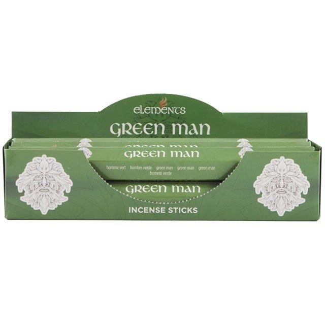 Set of 6 Packets of Elements Green Man Incense Sticks From Witch, Please!