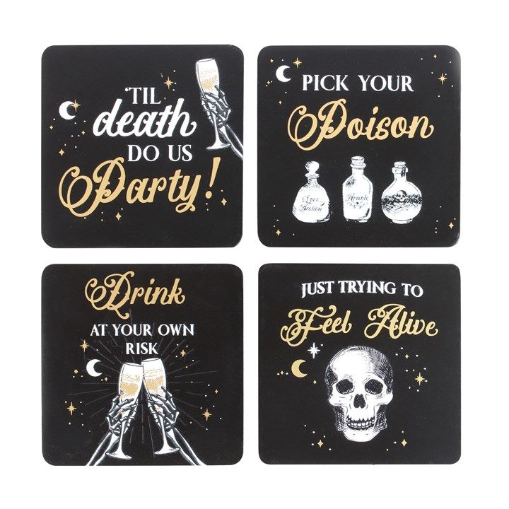 Til Death Do Us Party Coaster Set From Witch, Please!