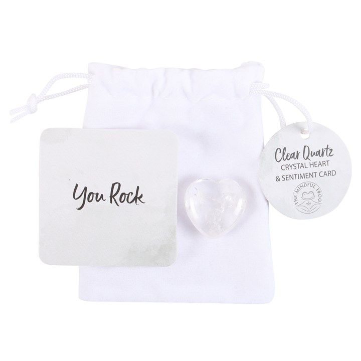 You Rock Clear Quartz Crystal Heart in a Bag From Witch, Please!