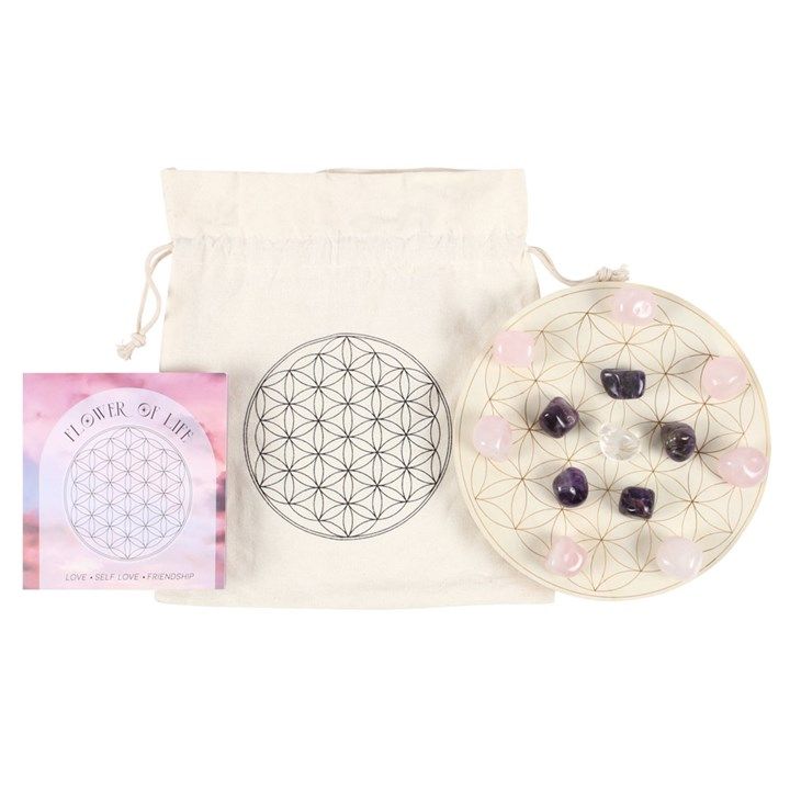 Flower of Life Crystal Grid Set From Witch, Please!