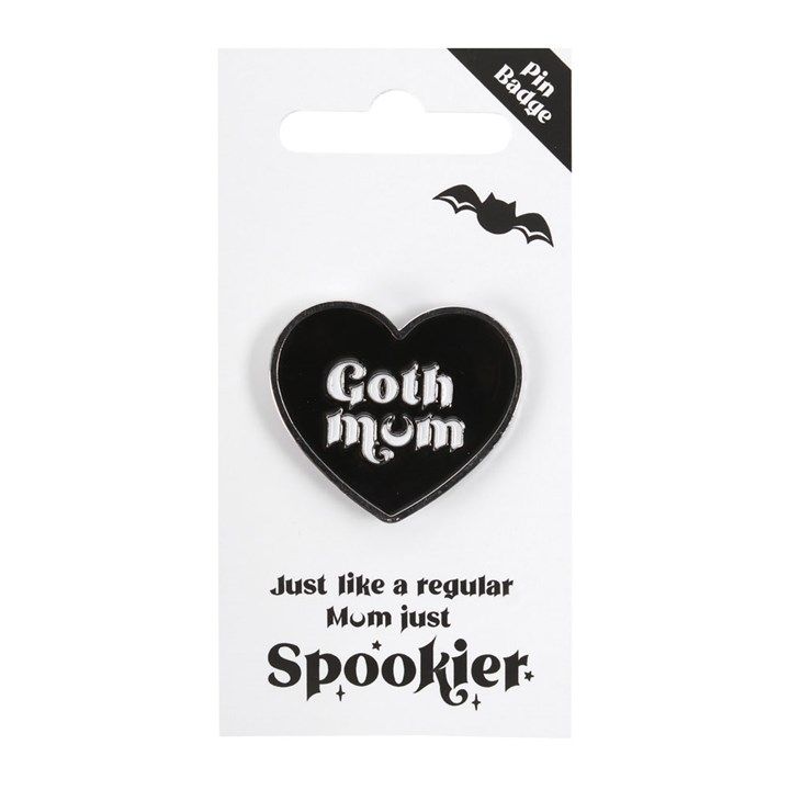 Goth Mum Pin Badge From Witch, Please!