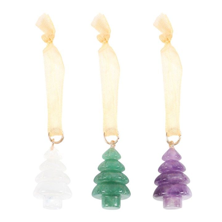 Set of 3 Crystal Christmas Tree Decorations From Witch, Please!