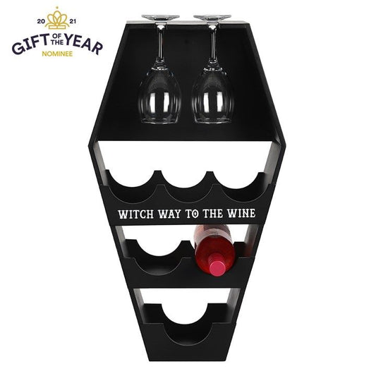 Coffin Wine Shelf From Witch, Please!