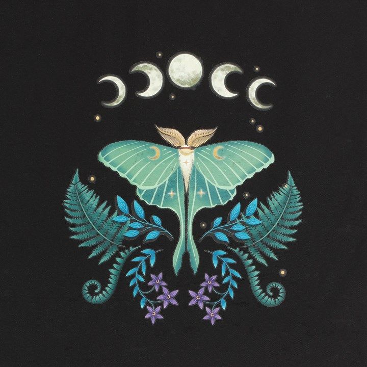 Luna Moth Polycotton Tote Bag From Witch, Please!