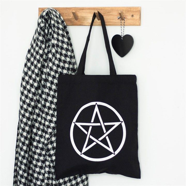 Pentagram Polycotton Tote Bag From Witch, Please!