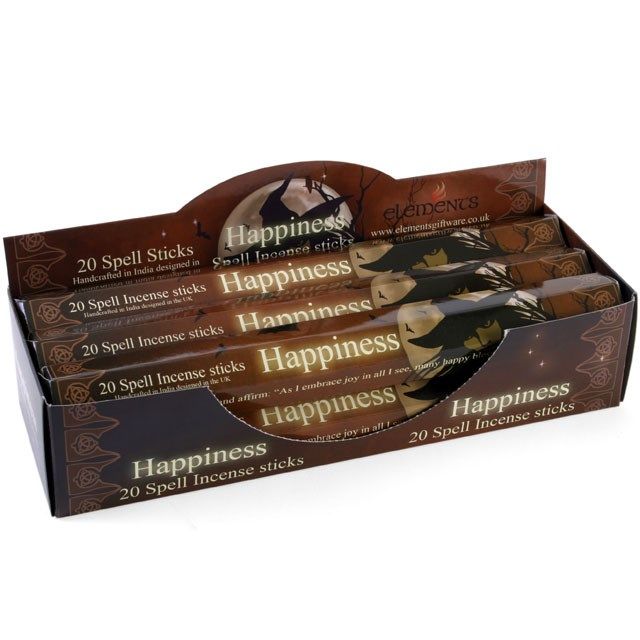 Set of 6 Packets of Happiness Spell Incense Sticks by Lisa Parker From Witch, Please!