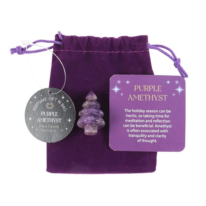 Amethyst Crystal Christmas Tree in a Bag From Witch, Please!