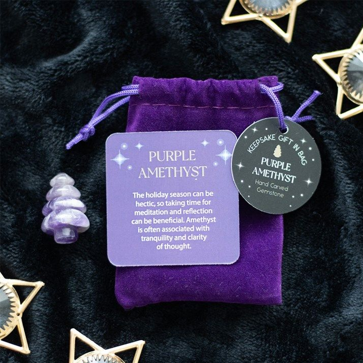 Amethyst Crystal Christmas Tree in a Bag From Witch, Please!