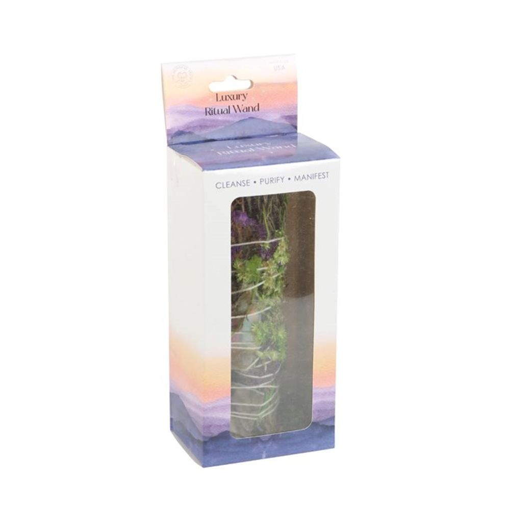 6in Ritual Wand Smudge Stick with Rosemary, Lavender and Abalone From Witch, Please!