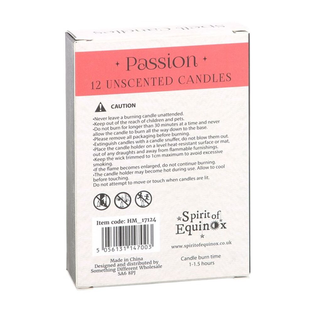 Pack of 12 Passion Spell Candles From Witch, Please!