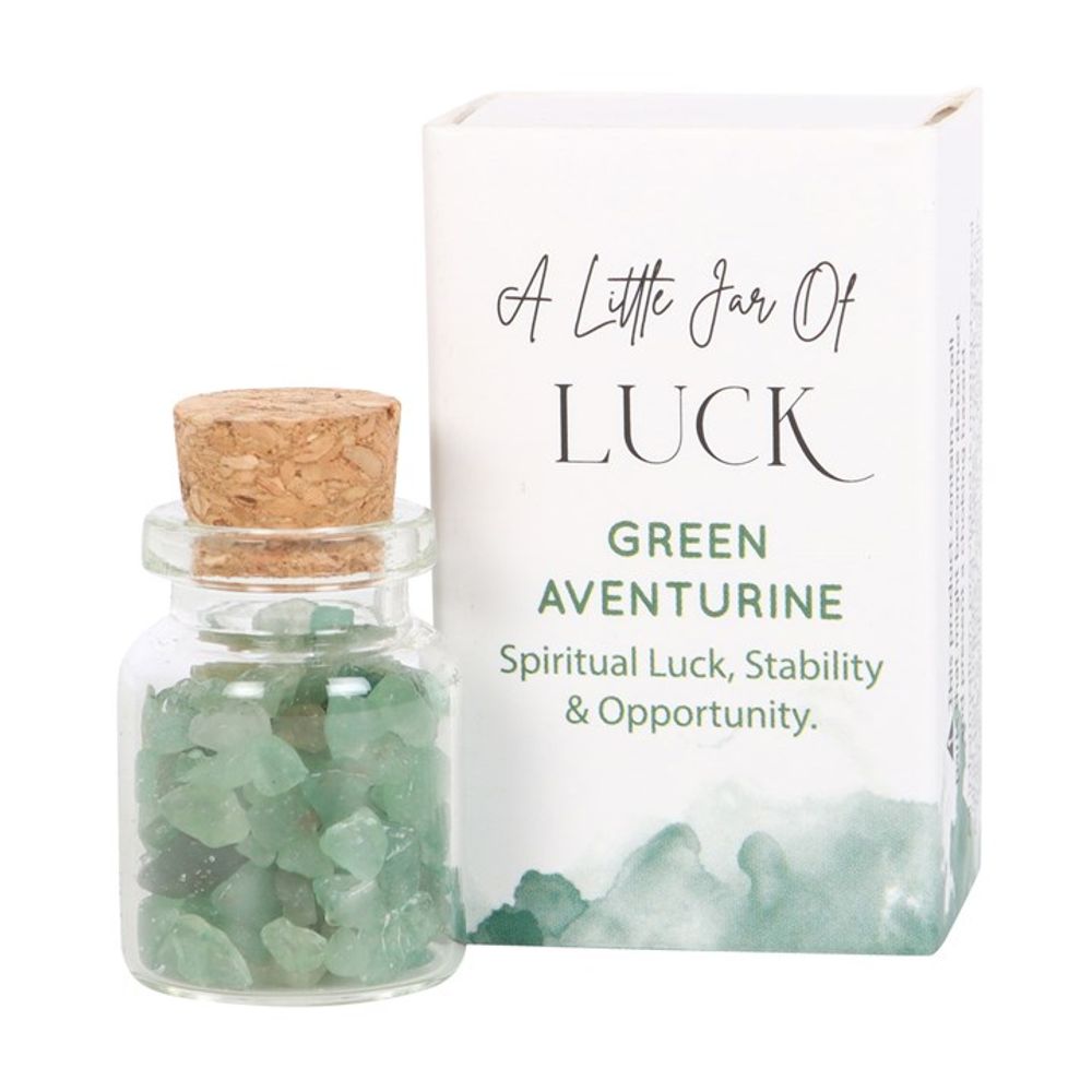 Jar of Luck Aventurine Crystal in a Matchbox From Witch, Please!