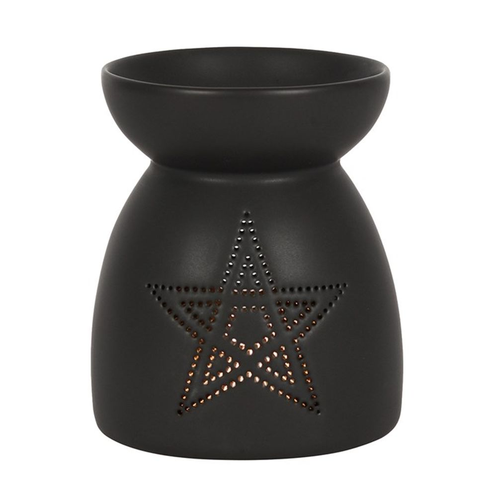 Black Pentagram Cut Out Oil Burner From Witch, Please!