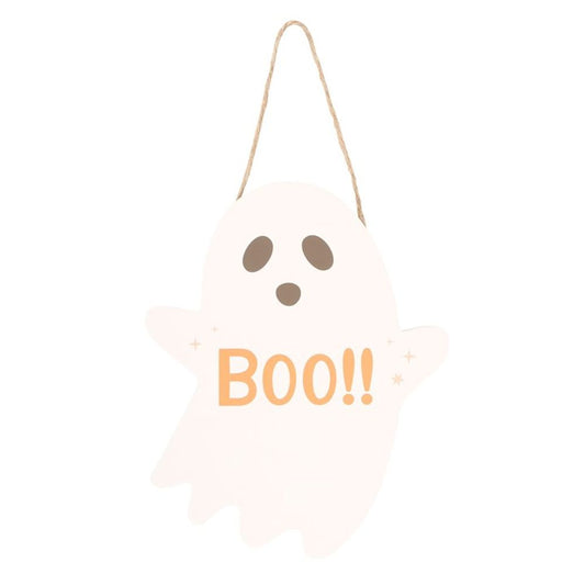 20cm Ghost Shaped Hanging Sign From Witch, Please!