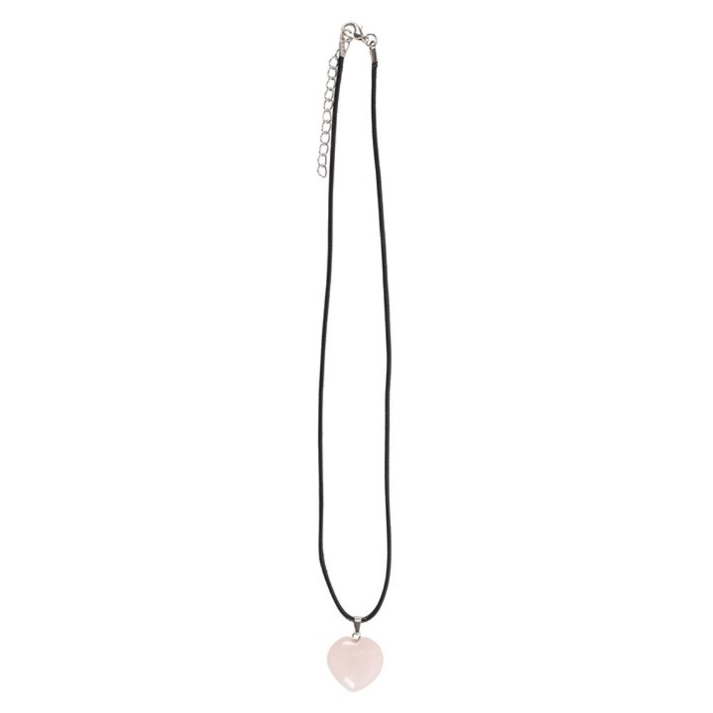 Rose Quartz Healing Crystal Heart Necklace From Witch, Please!