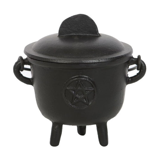 11cm Cast Iron Cauldron with Pentagram From Witch, Please!