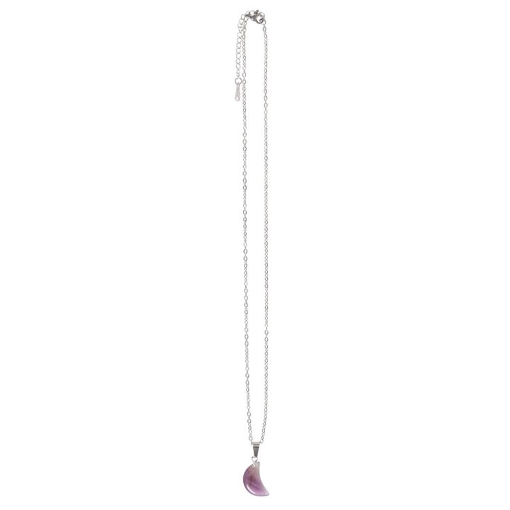 Amethyst Crystal Moon Necklace on Greeting Card From Witch, Please!