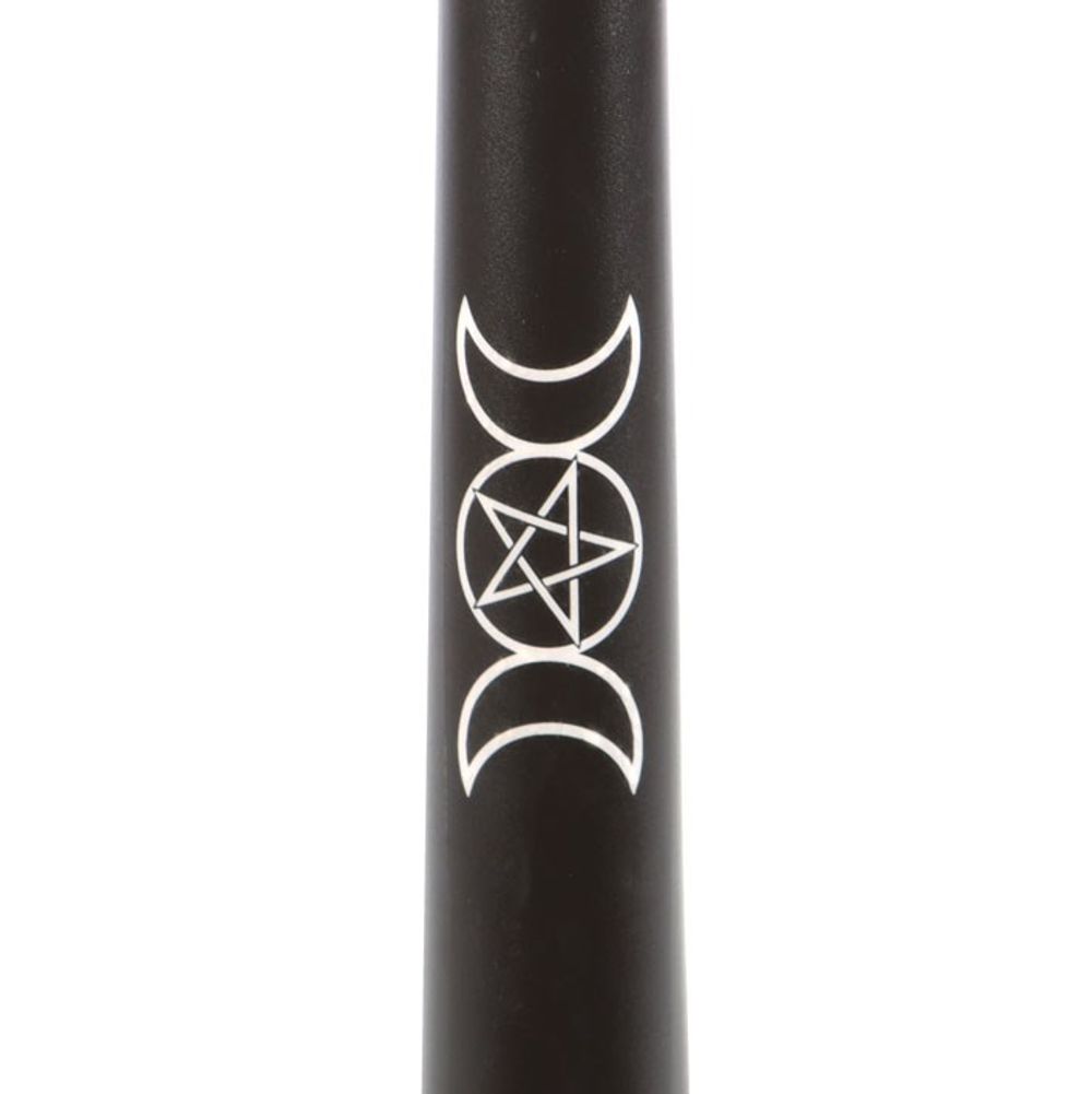 Set of 3 Black Magic Triple Moon Taper Candles From Witch, Please!