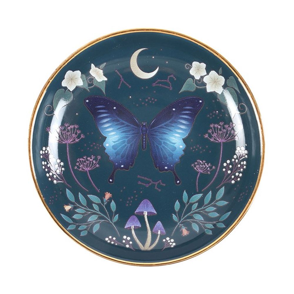 Round Midnight Moth Trinket Dish From Witch, Please!