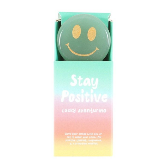 Stay Positive Aventurine Happy Face Crystal From Witch, Please!