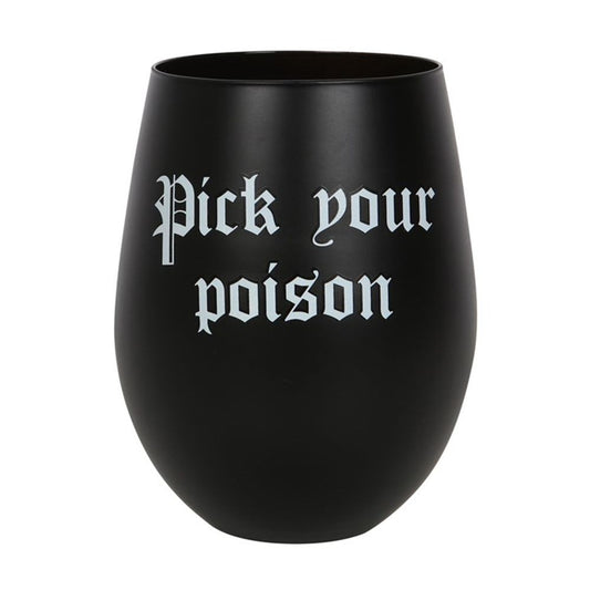 Pick Your Poison Stemless Wine Glass From Witch, Please!