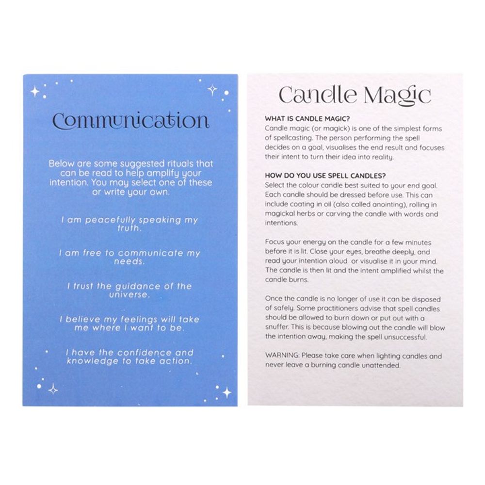 Pack of 12 Communication Spell Candles From Witch, Please!