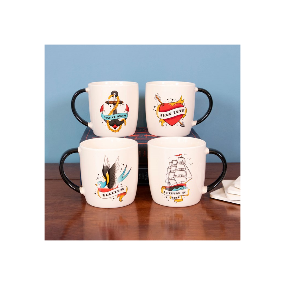 I Refuse To Sink Tattoo Ship Mug From Witch, Please!