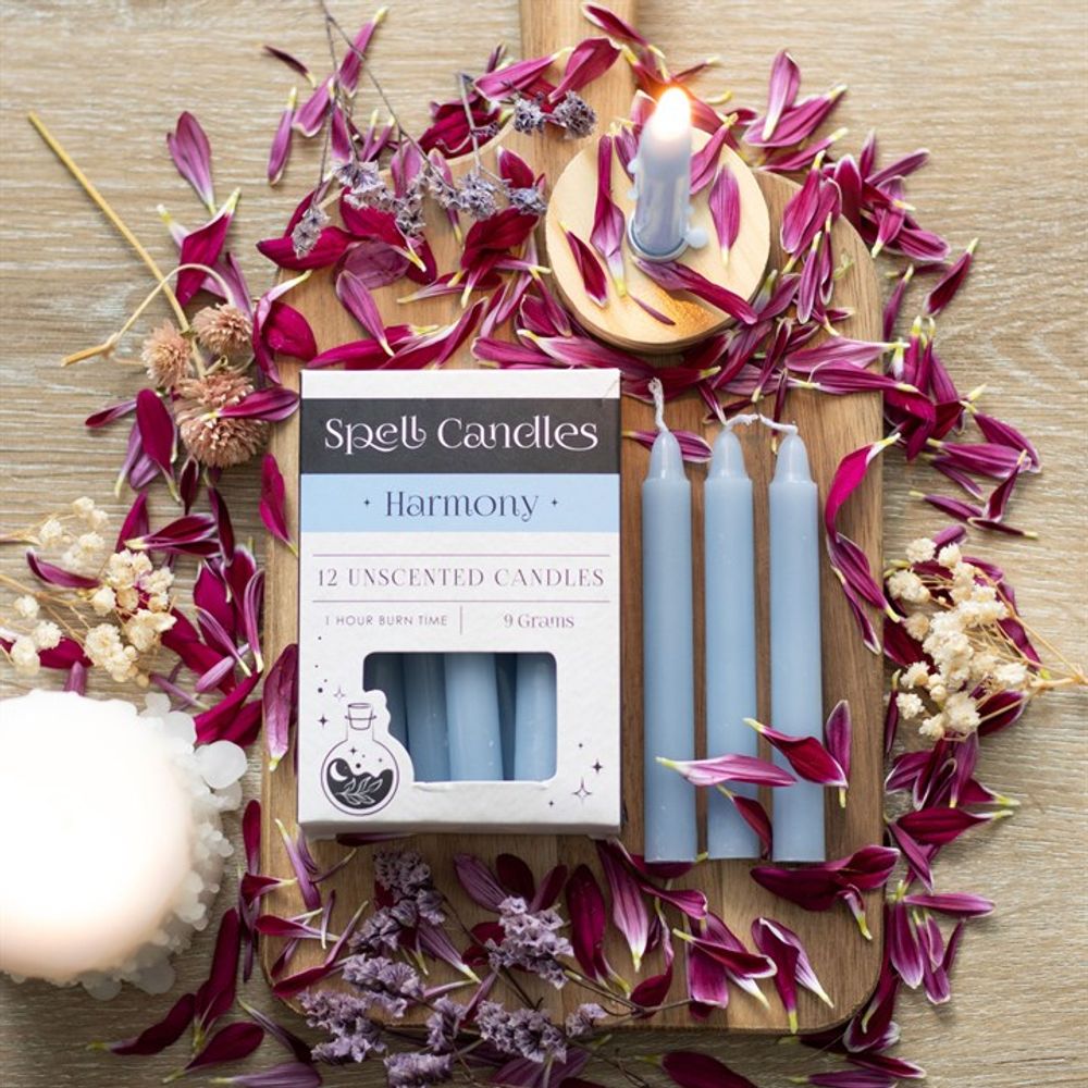 Pack of 12 Harmony Spell Candles From Witch, Please!